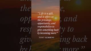 life Is A Gift   Tony Robbins Inspirational Quote shorts