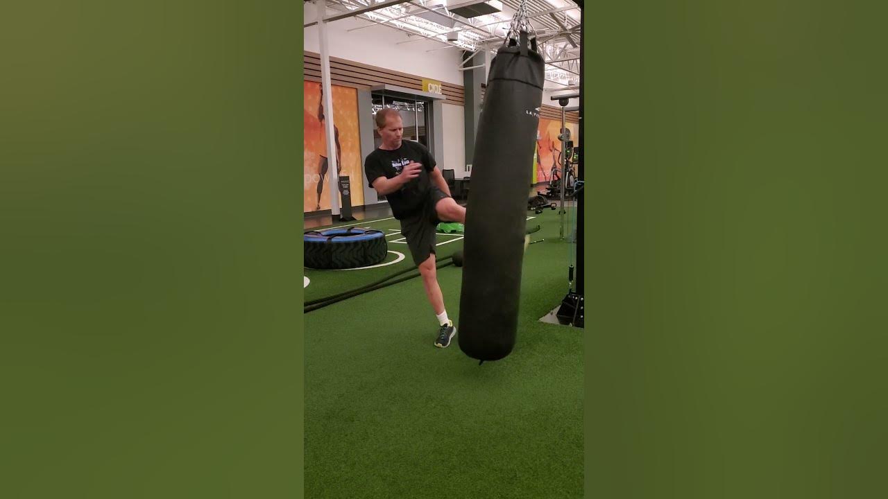 Kicking Heavy Bags at LA Fitness YouTube