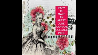 How to make an easy collage page for your junk journal