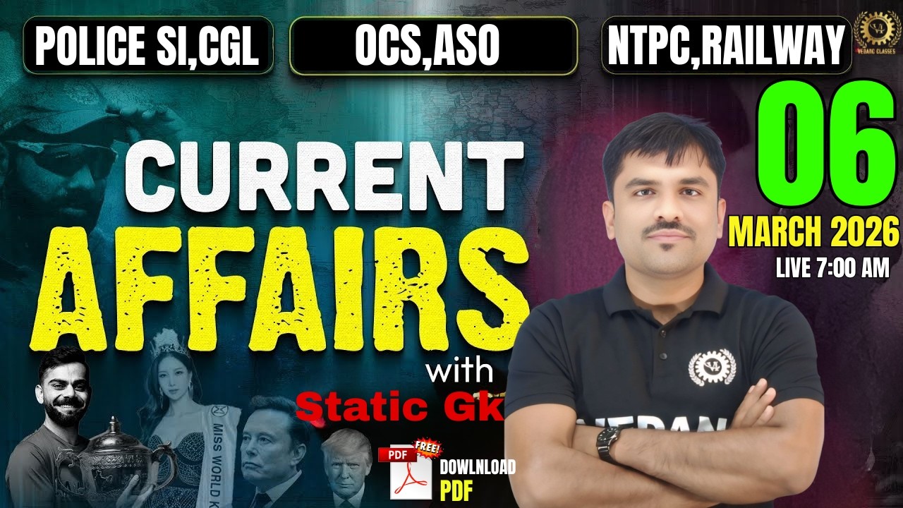 06nd March 2026 Current Affairs | DailyCurrent Affairs For OPSC OCS & All Other Competitive Exams