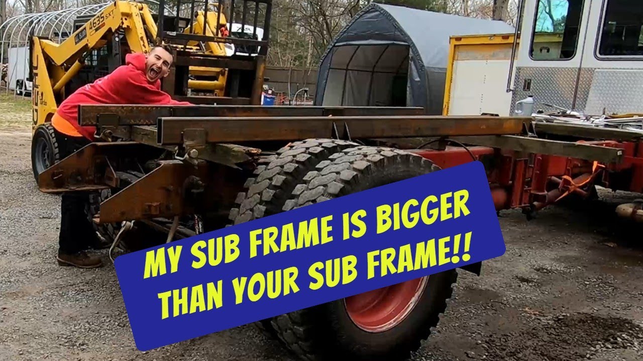 FIRE TRUCK TOY HAULER GETS THE NEW TOW BED SUB FRAME!!