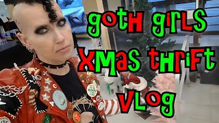 Goth Girls Christmas Thrift Vlog | Madame Absinthe