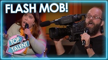 INCREDIBLE Flash Mob Audition Leaves The Judges Confused On America