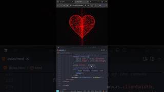💖 Creat  animation heart using java script 🔥// 💻javascript se animation hard bnaye #coding #shorts