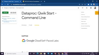 Dataproc: Qwik Start - Command Line | [GSP104]