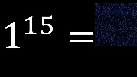 1 exponent 15 , number raised to the power, number above the number