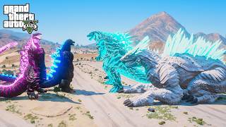 Shin Godzilla & Heisei Godzilla vs Shimo and Godzilla Earth GTA 5 Mods