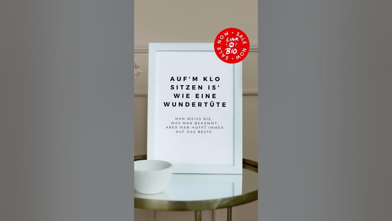 Lustiger Spruch Badezimmer Deko Bild Toilette Poster Gäste WC Bad
