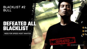 Rival Challenges | Defeated Blacklist #2 Bull - Need For Speed Most Wanted