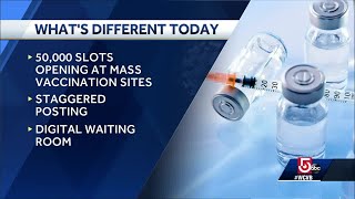 Thousands of appointments being added to mass vaccination sites