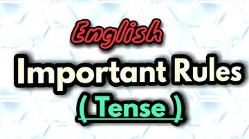 "Rules of Tenses" for J&K Bank (PO & Associate) Exam.