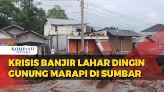 Penampakan Bangunan dan Rumah Rusak Akibat Banjir Lahar Gunung Marapi di Sumbar