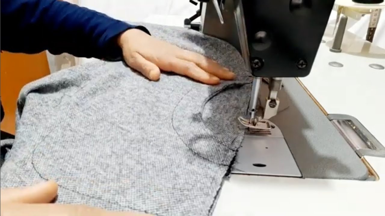 طريقة خياطة الجيب المقوس