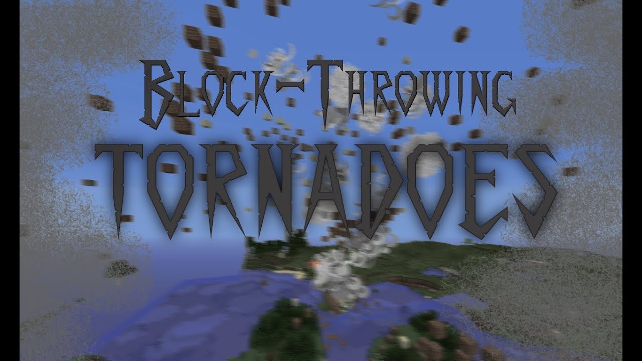 Block-Throwing Tornadoes in Vanilla Minecraft