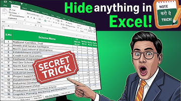 4/100 Trick Series: How to hide Zero and Any Value in Excel | Secret Excel Trick