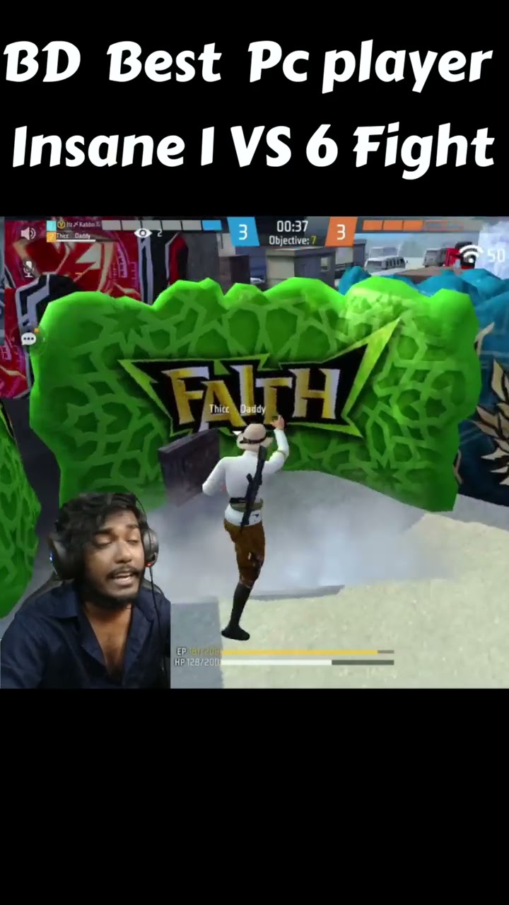 বাংলাদেশ সেরা PC প্লেয়ার Syth এর 1 VS 6  চ্যালেঞ্জ ? #shorts #freefire #itzkabbo