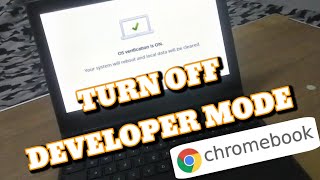 How to Turn OFF Developer Mode in Chromebook | Lenovo 500e