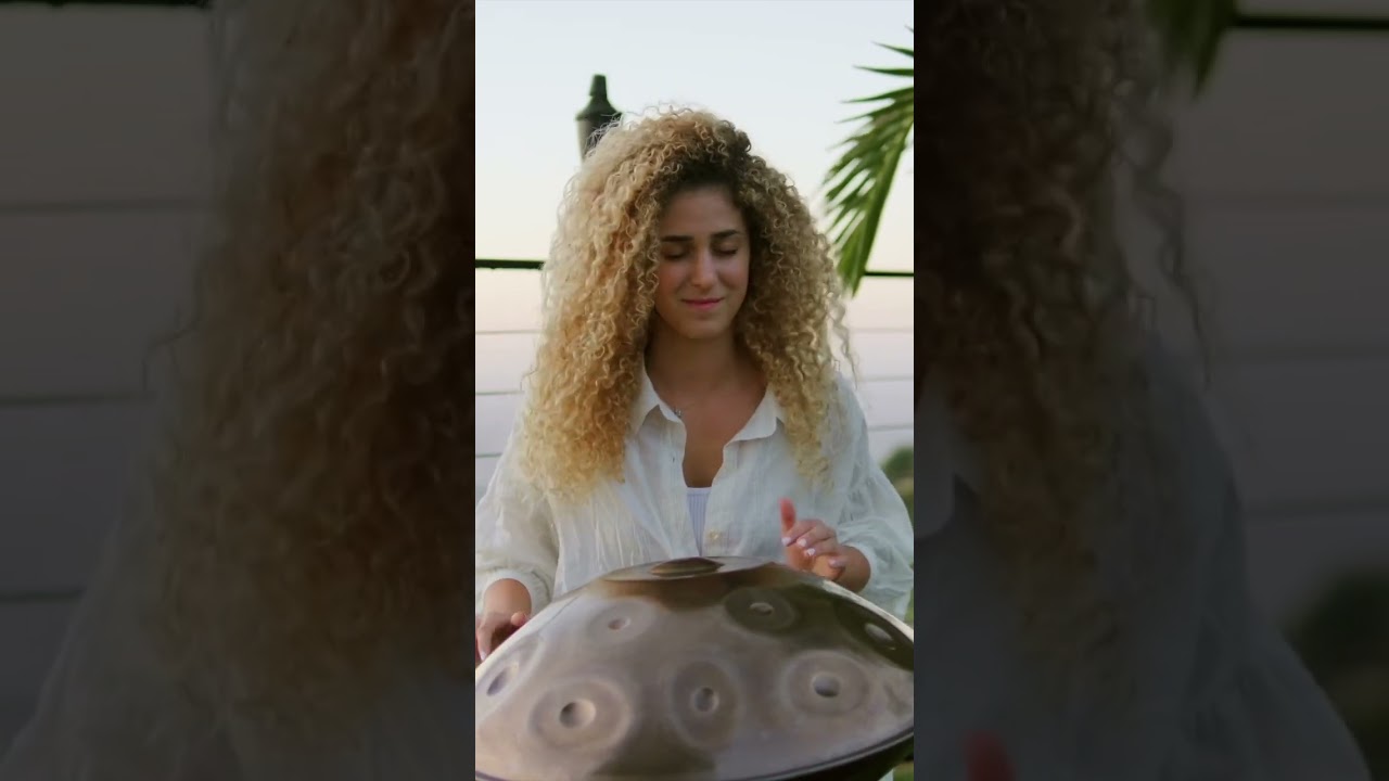 Joyful Whispers 💛💫 full video on my channel! #handpan #livemusic #shorts