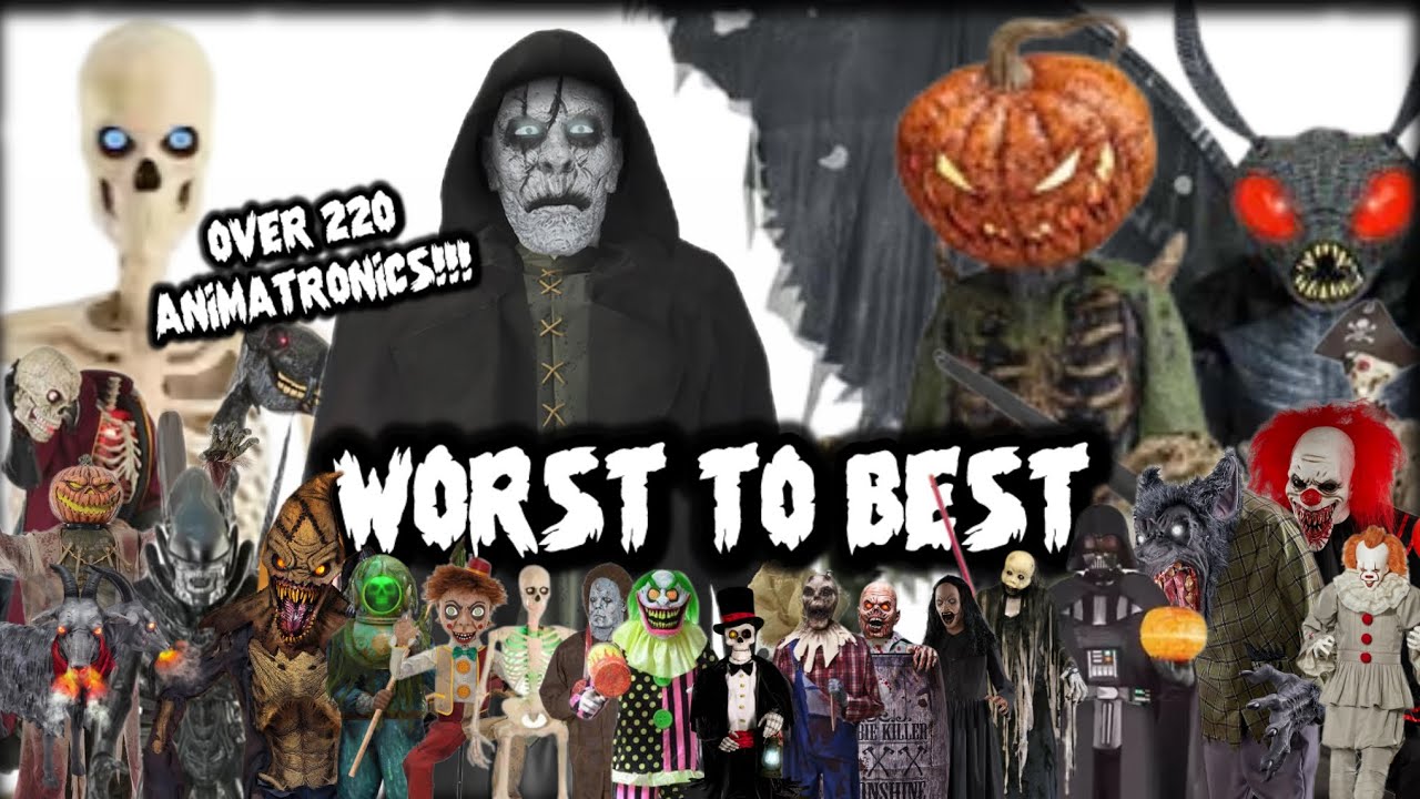Ranking EVERY Halloween Animatronic IVE EVER OWNED | 220+ Animatronics WORST TO BEST