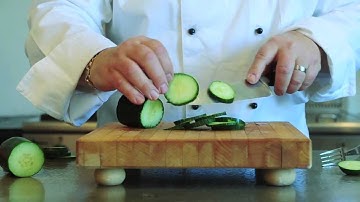 How to Slice, Julienne and Score Cucumbers