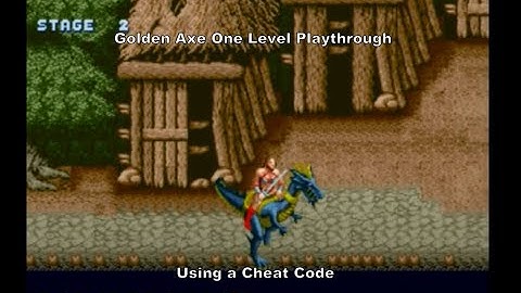 Golden Axe One Level Playthrough using a MegaDrive Cheat Code :D #Megadrive #Sega #MD #CheatCodes