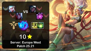 Janna Support + Varus vs Senna + Vel'Koz - EUW Challenger - Patch 25.21