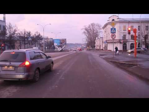 Кемерово. Автобус 51А - "21-й микрорайон". Bus route 51А, destination - "21-st microdistrict"