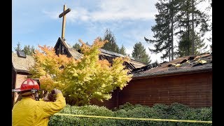 Full Stubborn Sunday fire heavily damages Lacey church Guide