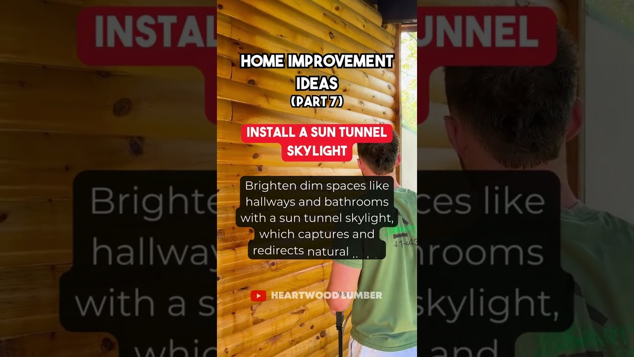 Home Improvement Ideas: Install a Sun Tunnel Skylight Subscribe for more!