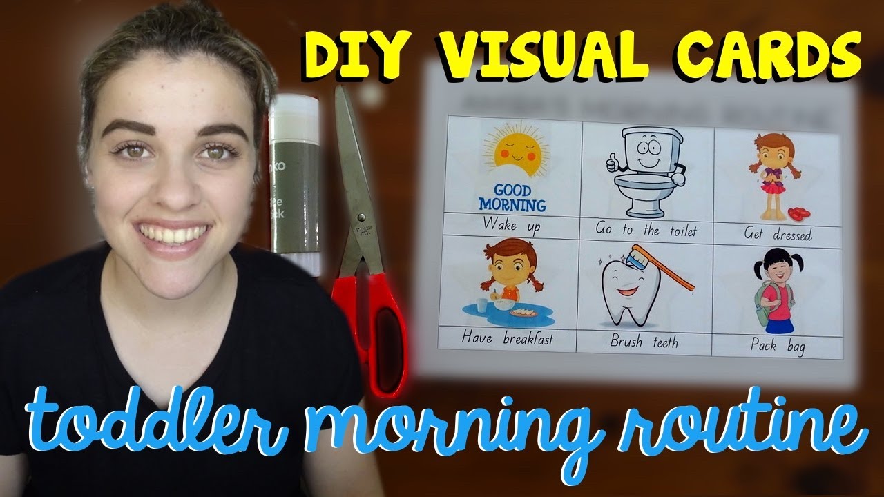 Morning routine for toddler | How to make visual routine cards for a ...