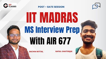IIT Madras Admission with Rank 677 ?? - IITM MS Interview Experience | Ratul Chatterjee