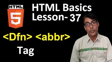 DFN Tag in html in hindi | HTML basics lesson-37 | dfn tag and abbr tag in html @ComputerGurujiTechnical