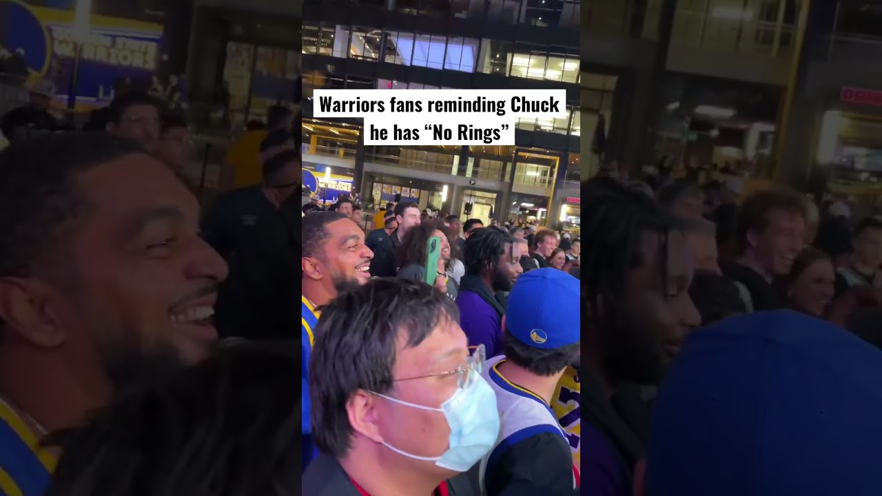 Warriors fans yelling “Chuck has no Rings during NBA on TNT live broadcast 