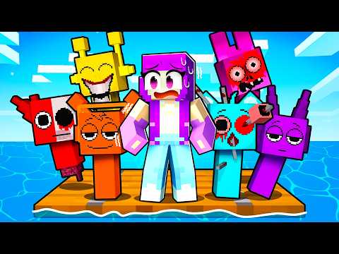 SURVIVING 100 DAYS AT SEA WITH SPRUNKI - Minecraft