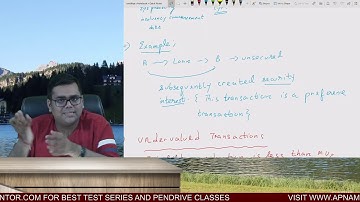 Avoidable transactions in IBC Code 2016 | Extortionate , Preferential and Undervalued Transactions