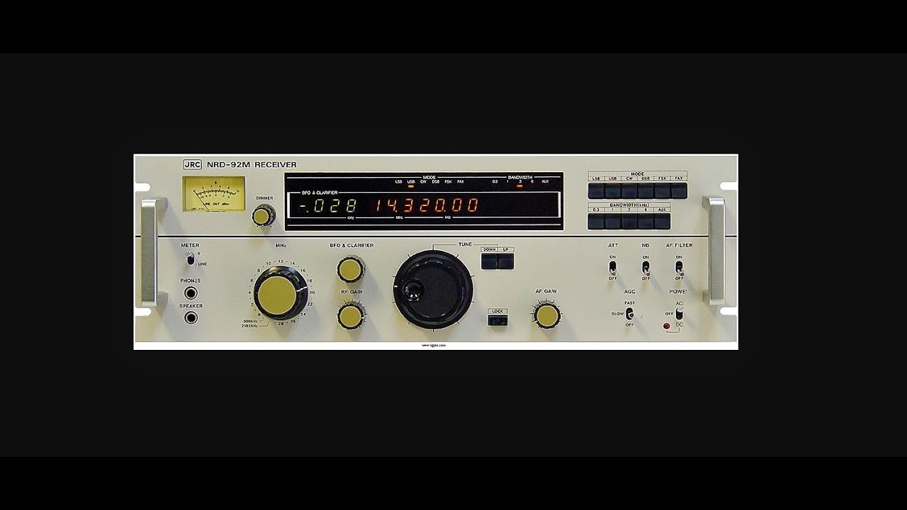 JRC NRD-92 受信機 JRC NRD-92 RECEIVER - YouTube