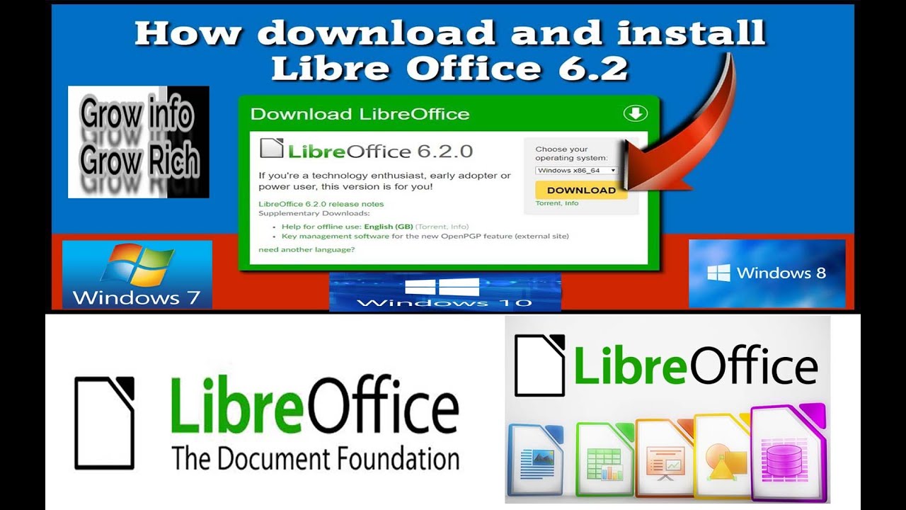 How to Download and Install LibreOffice on Windows 7,8,10 100% MS ...