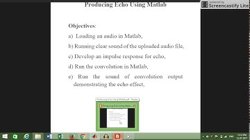 Echo Generation On Matlab Using Convolution