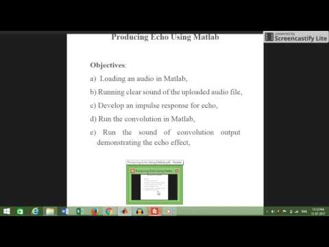 Echo Generation On Matlab Using Convolution