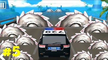 DEADLY RACE #5 - Police Car SpeedBumps Challenge 3d Gameplay Android