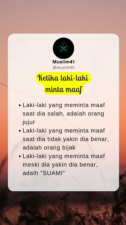 begini laki-laki ketika minta maaf #suami #pernikahan #fypシ