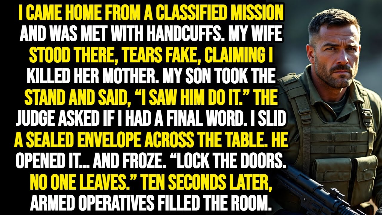 I CAME HOME FROM A MISSION TO HANDCUFFS. MY WIFE AND SON ACCUSED ME IN COURT BUT I HAD A PLAN
