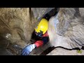 Claustrophobic Tight Squeeze in a Cave - Ogof Pen Eryr