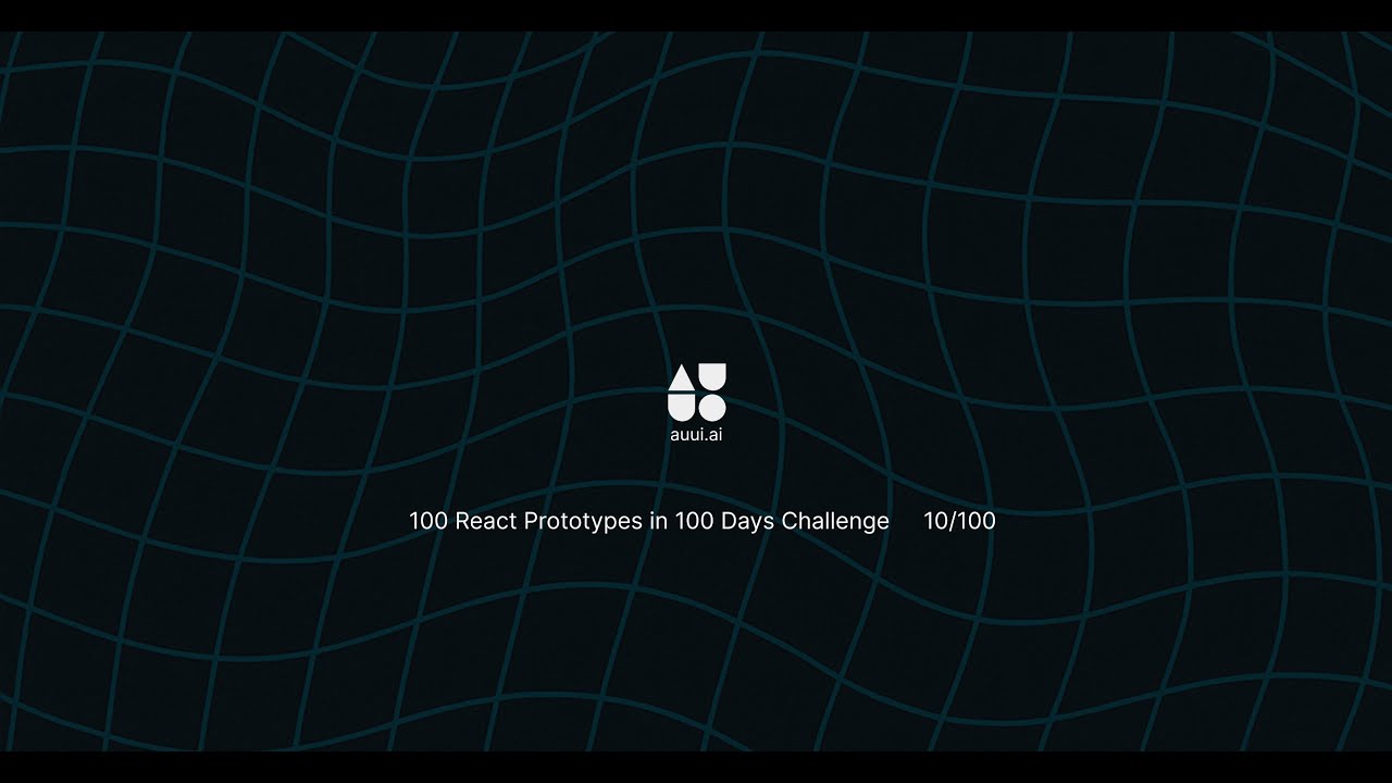 100 React Prototypes in 100 Days Day 10 ‼️ - YouTube