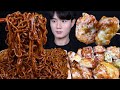 고추마요치킨 짜파게티 치킨 먹방ASMR MUKBANG BLACK BEAN NOODLES & SPICY FRIED CHICKEN チキン チャジャンラーメン eating sounds