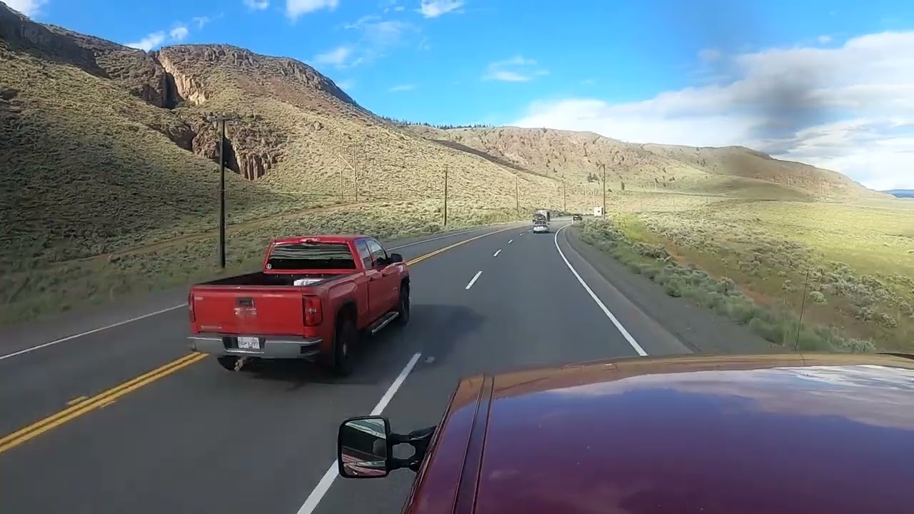 Grand trip from Ashcroft to Vernon British Columbia via Kamloops 4X