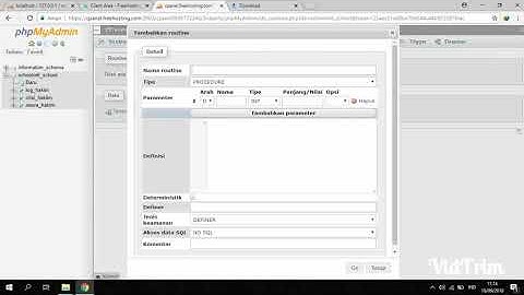 Tutorial trigger,procedur,function pada phpmyadmin