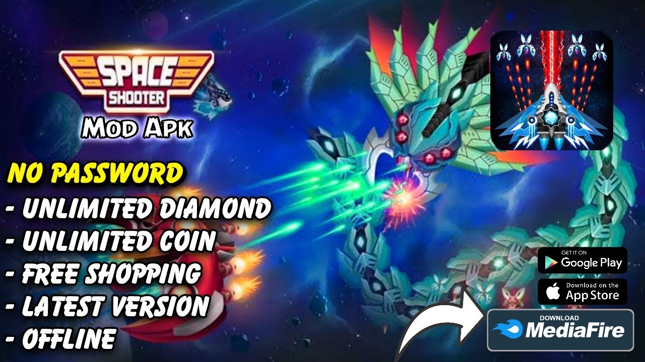 Space Shooter Galaxy Attack Mod Apk Terbaru 2022 (Free Shopping) | No ...