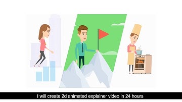 I will create 2d animated explainer video in 24 hours