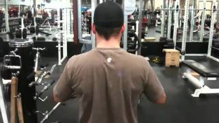 Cable Half Squatting Rows